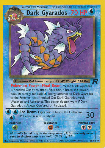 Dark Gyarados - (Team Rocket)