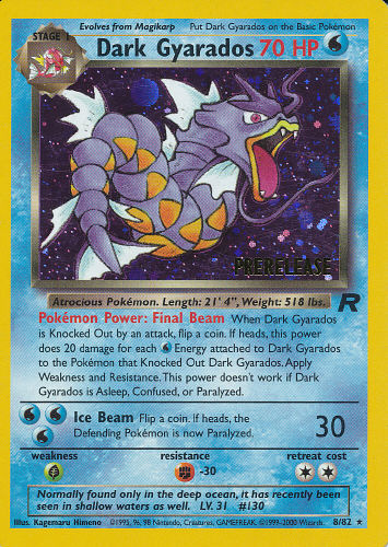 Dark Gyarados (Prerelease) - (Team Rocket)