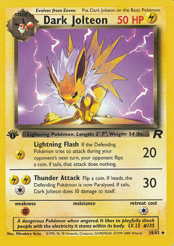 Dark Jolteon - (Team Rocket)