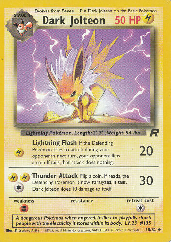 Dark Jolteon - (Team Rocket)