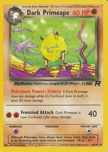 Dark Primeape - (Team Rocket)