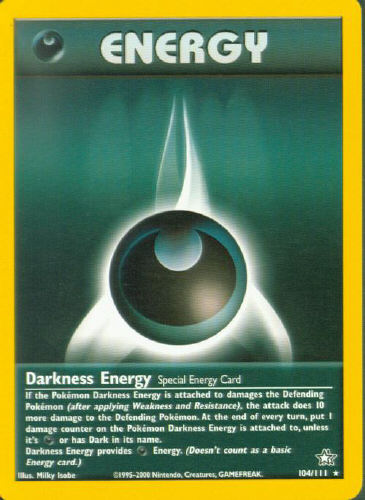 Darkness Energy (Special Energy Card) - (Neo Genesis)