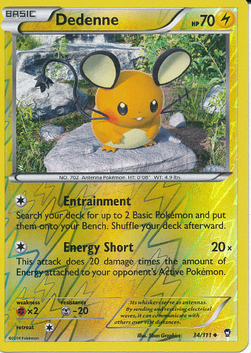 Dedenne (Reverse Holo) - (Furious Fists)