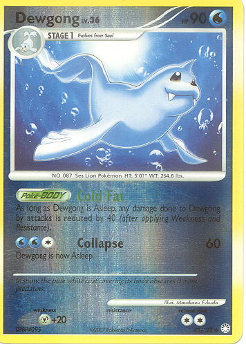 Dewgong (Reverse Holo) - (DP - Mysterious Treasures)