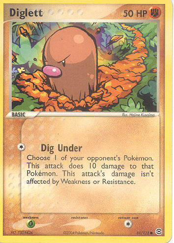 Diglett - (EX FireRed & LeafGreen)