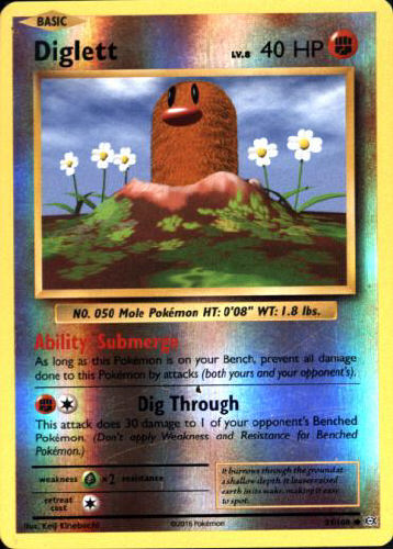 Diglett (Reverse Holo) - (Evolutions)