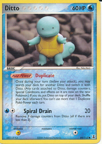 Ditto (Squirtle) - (EX Delta Species)