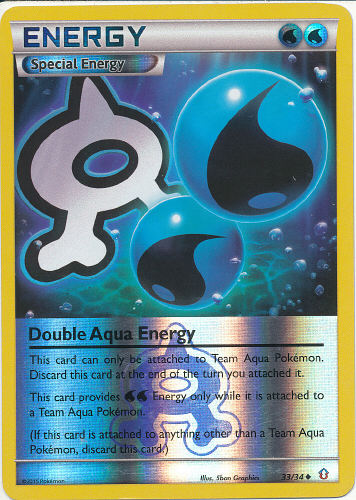 Double Aqua Energy (Special Energy Card) (Reverse Holo) - (Double Crisis)