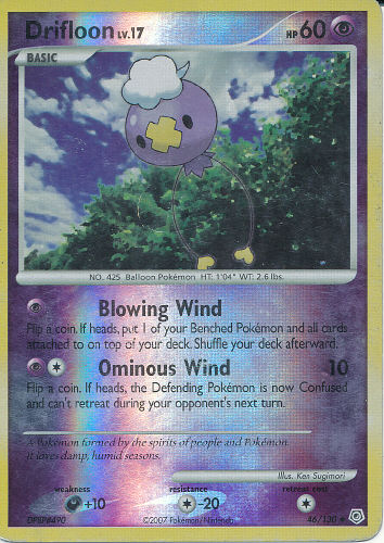 Drifloon (Reverse Holo) - (Diamond And Pearl Base Set)