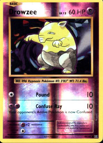 Drowzee (Reverse Holo) - (Evolutions)