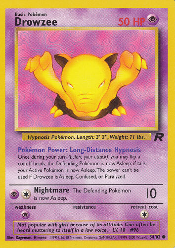 Drowzee - (Team Rocket)