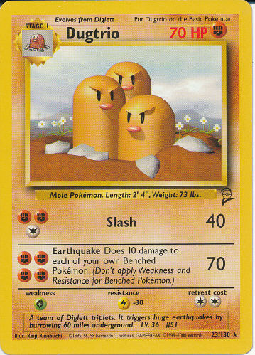 Dugtrio - (Base Set 2)