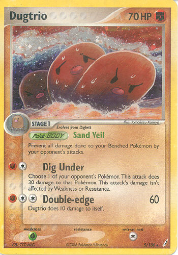 Dugtrio - (EX Crystal Guardians)