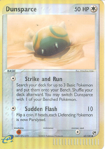 Dunsparce (Reverse Holo) - (EX Sandstorm)