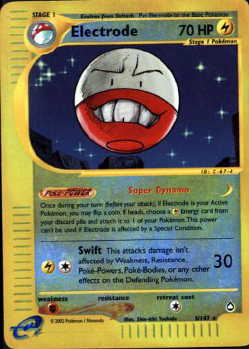 Electrode (Reverse Holo) - (Aquapolis)