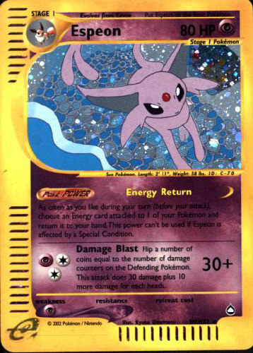 Espeon - (Aquapolis (Holo Subset))