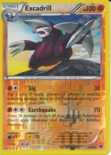 Excadrill (Reverse Holo) - (Emerging Powers)