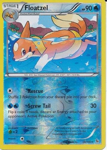 Floatzel (Reverse Holo) - (Flashfire)