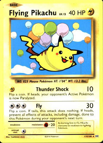 Flying Pikachu - (Evolutions)