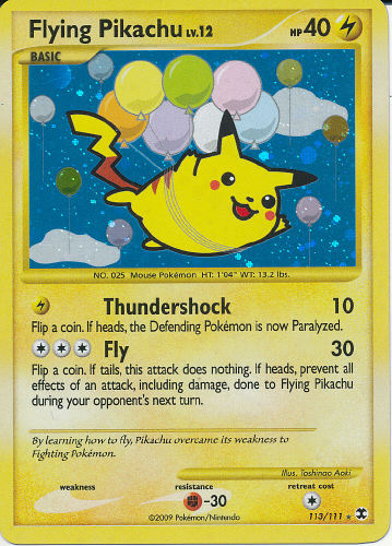 Flying Pikachu - (Platinum - Rising Rivals)