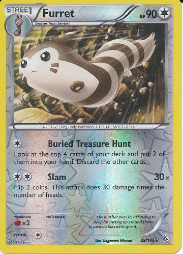 Furret (Reverse Holo) - (Flashfire)