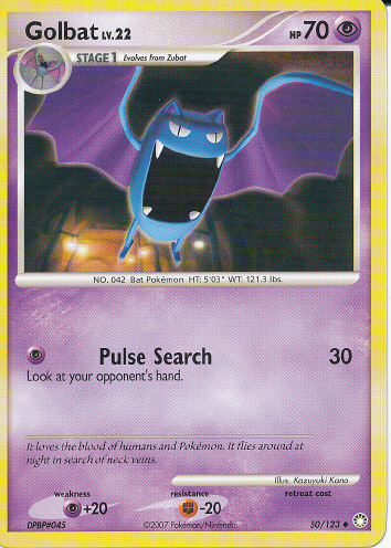 Golbat - (DP - Mysterious Treasures)