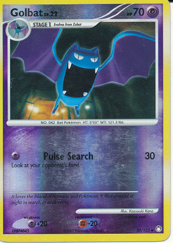 Golbat (Reverse Holo) - (DP - Mysterious Treasures)