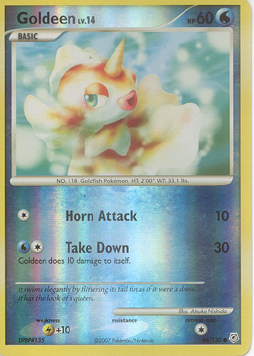 Goldeen (Reverse Holo) - (Diamond And Pearl Base Set)