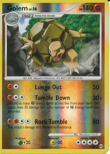 Golem (Reverse Holo) - (Platinum - Arceus)