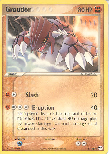 Groudon - (EX Emerald)