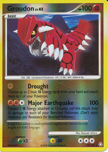 Groudon (Reverse Holo) - (DP - Legends Awakened)