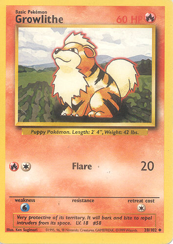 Growlithe - (Base Set)