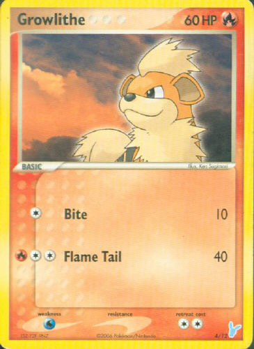 Growlithe - (EX: Trainer Kit #2 (Red & Blue))