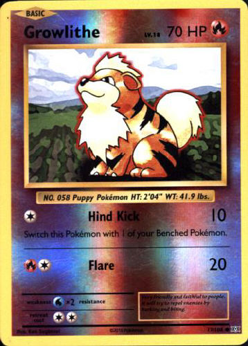 Growlithe (Reverse Holo) - (Evolutions)