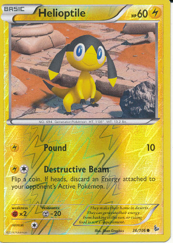 Helioptile (Reverse Holo) - (Flashfire)