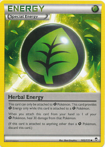 Herbal Energy (Special Energy Card) - (Furious Fists)