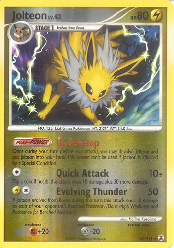 Jolteon (Reverse Holo) - (Platinum - Rising Rivals)