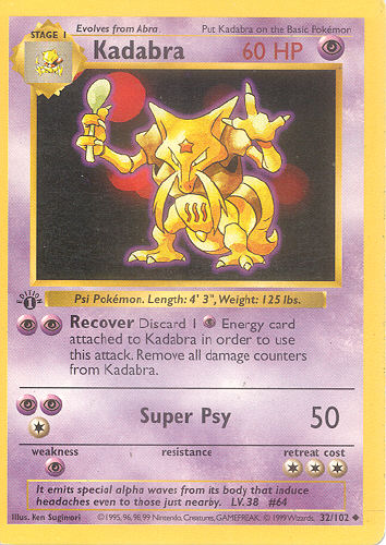 Kadabra - (Base Set)