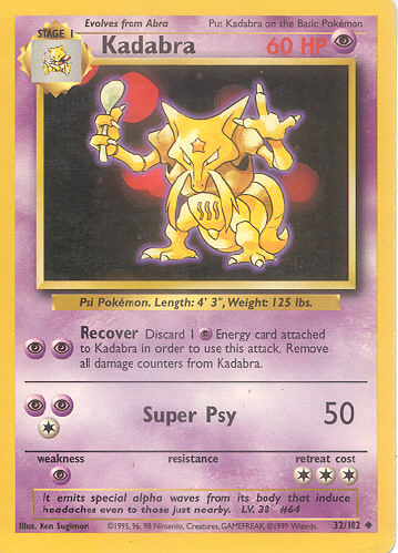 Kadabra - (Base Set)