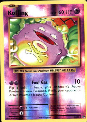 Koffing (Reverse Holo) - (Evolutions)