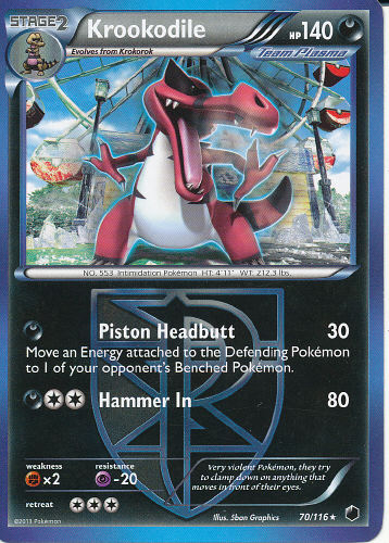 Krookodile Team Plasma - (Plasma Freeze)