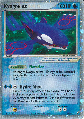 Kyogre ex - (EX Crystal Guardians)