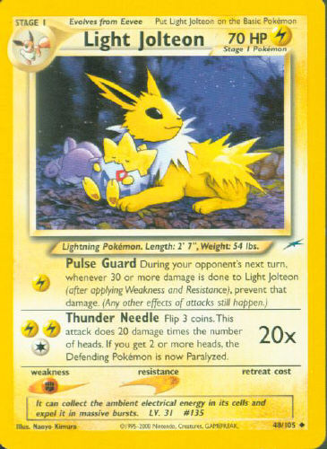 Light Jolteon - (Neo Destiny)