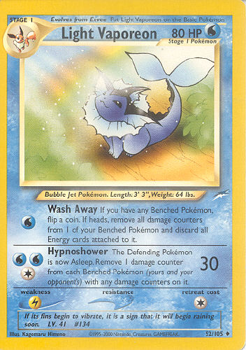 Light Vaporeon - (Neo Destiny)