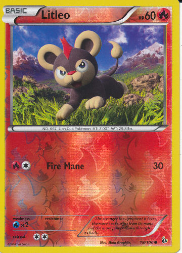 Litleo (Reverse Holo) - (Flashfire)