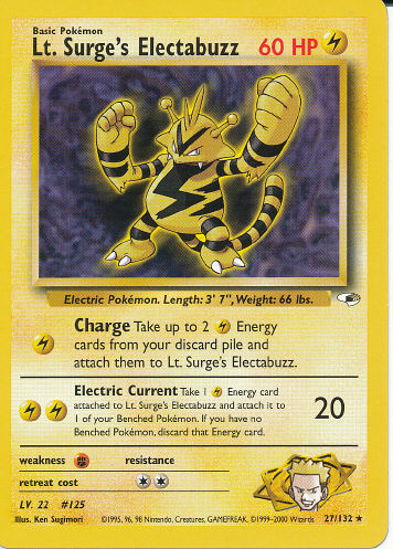 Lt. Surge's Electabuzz - (Gym Heroes)