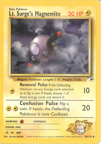 Lt. Surge's Magnemite - (Gym Heroes)