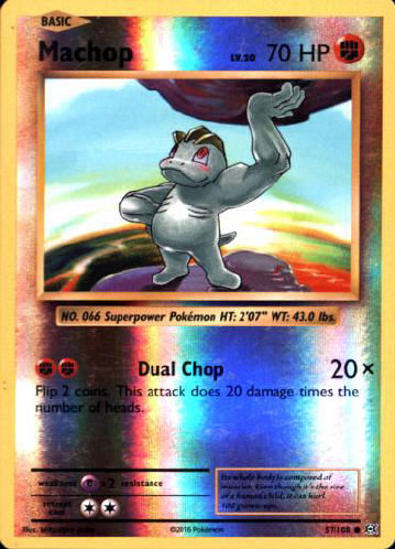 Machop (Reverse Holo) - (Evolutions)