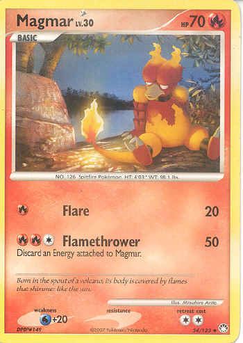 Magmar - (DP - Mysterious Treasures)