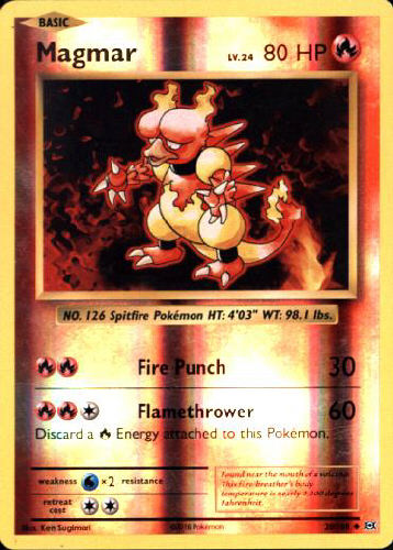 Magmar (Reverse Holo) - (Evolutions)